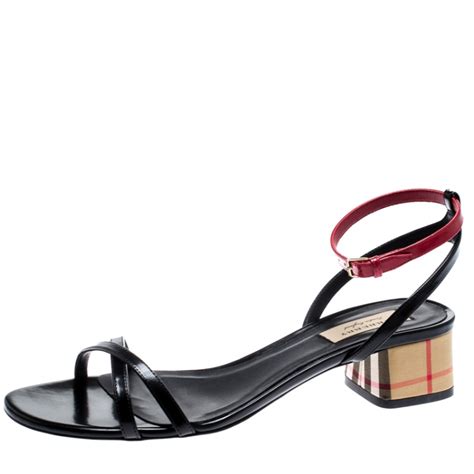 burberry black red leather anthea strappy sandals styled|Bold And Beautiful: Burberry Black Red Leather Anthea Strappy .